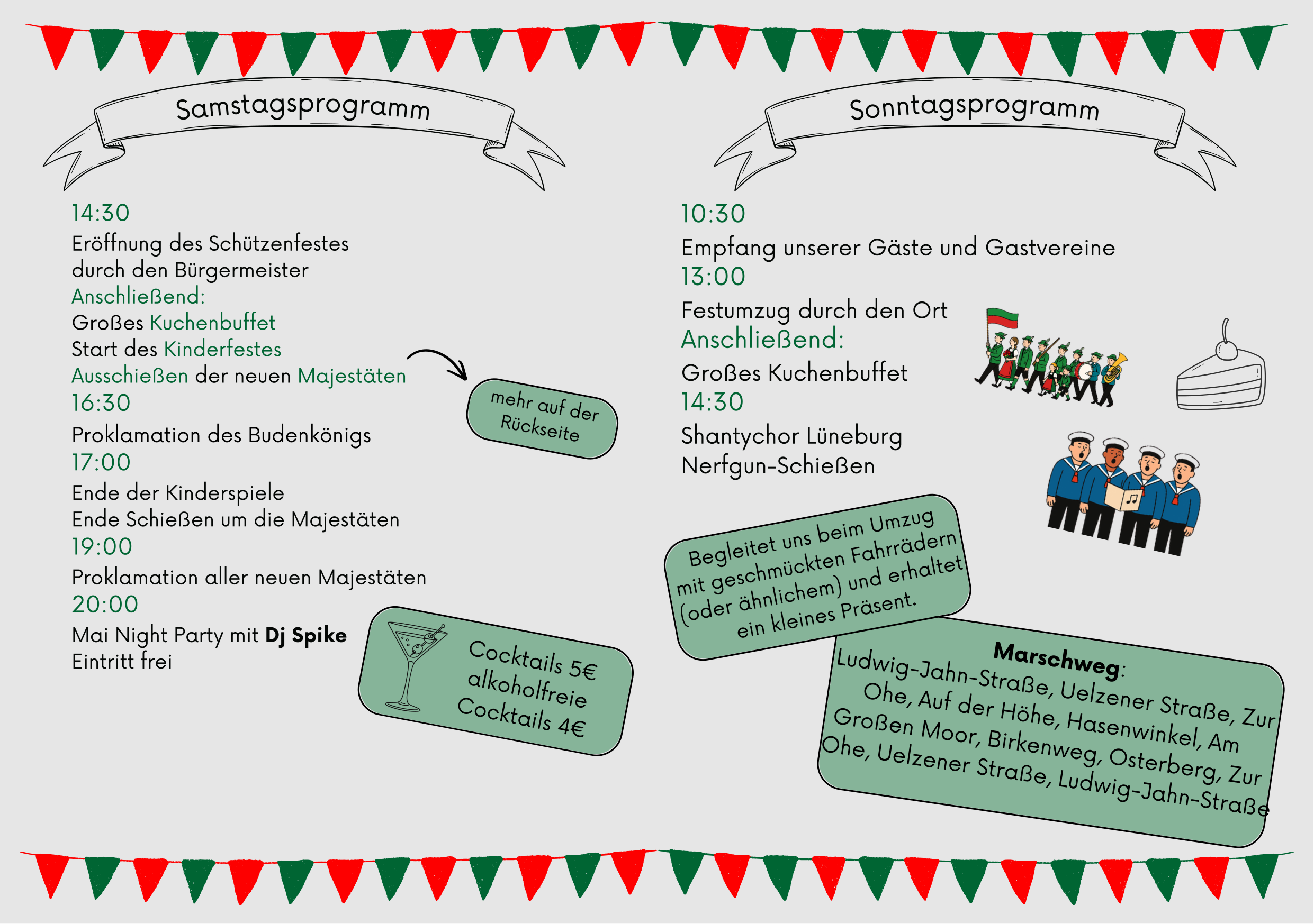 Programm des Schützenfestes 2026